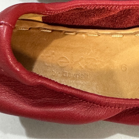 Tieks Ballet Flats Red Women’s Size 6 Leather Slip On Shoes - Picture 11 of 11